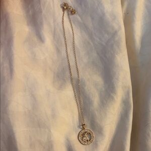 Elegant Gold Pendant Necklace in Capricorn